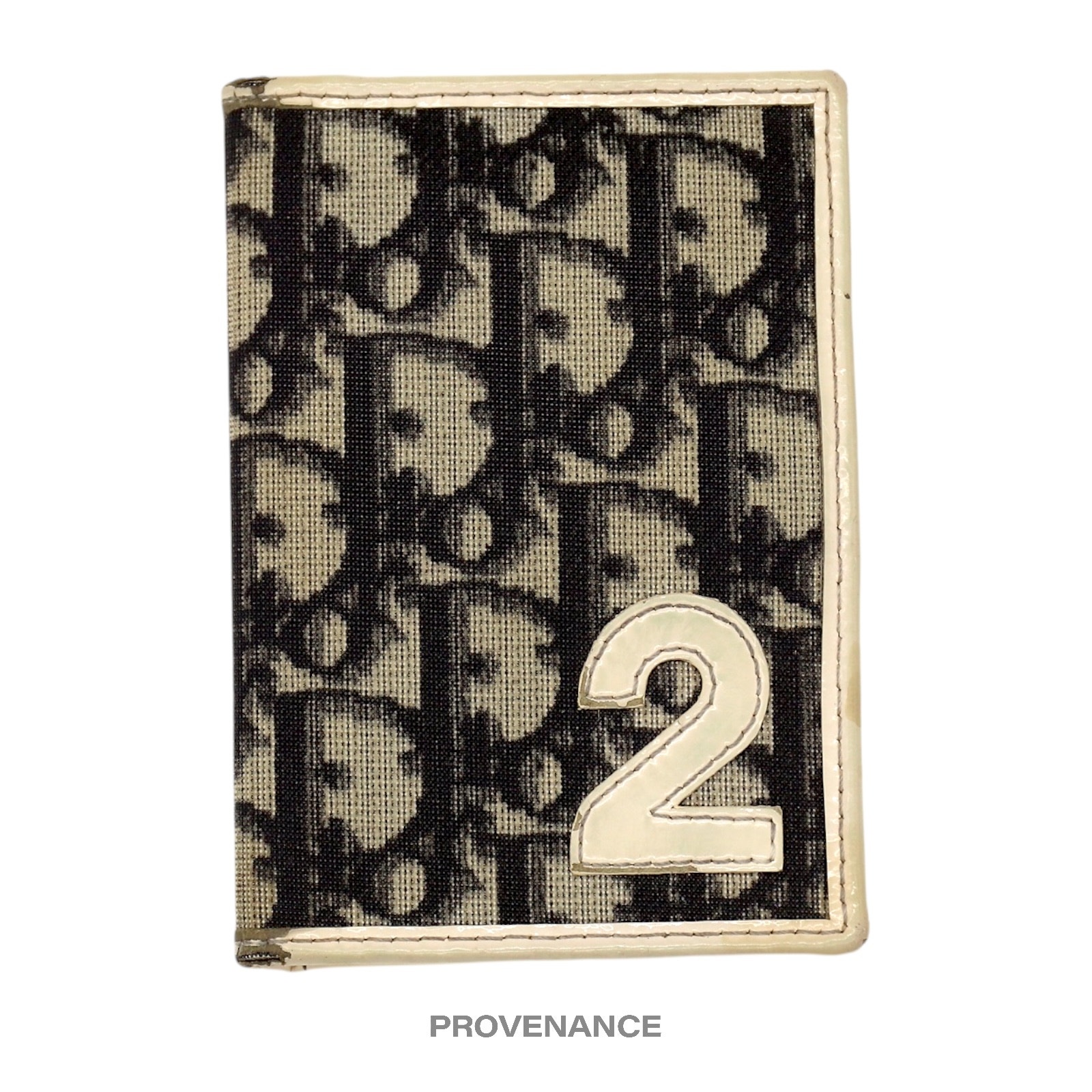 Dior Pocket Organizer Wallet - Dior Trotter White 2 Black